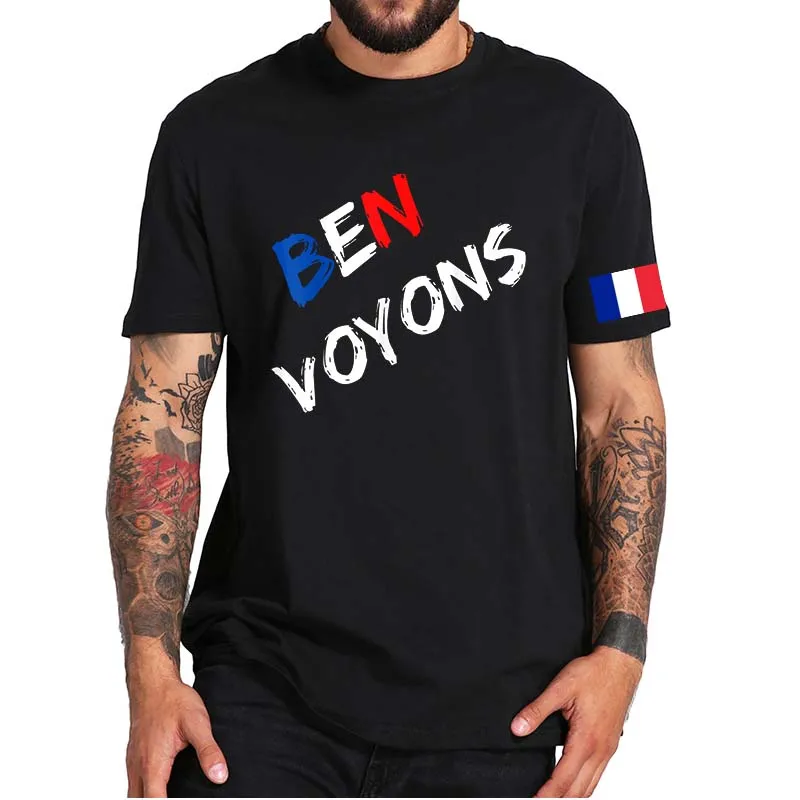 

Ben Voyons Zemmour T-shirt President 2022 Funny Memes Tee Shirts 100% Cotton Premium Soft Men's Clothing EU Size