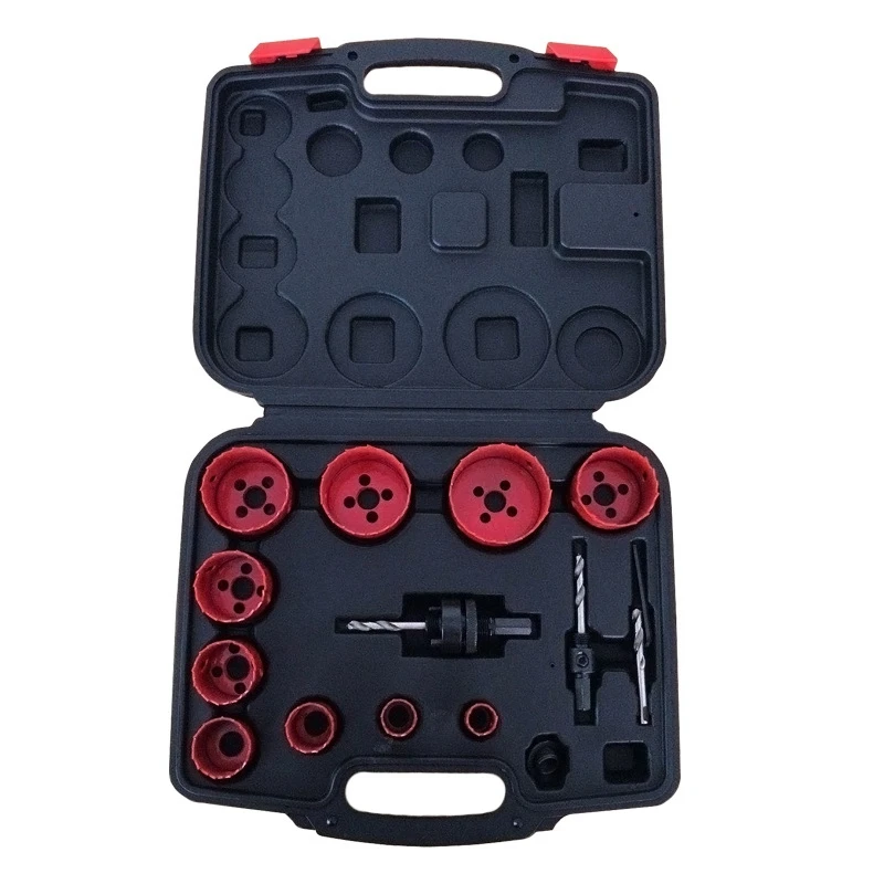 

Bi-Metal Hole Saw Kit, 18-Piece General Purpose 3/4Inch To 2-1/2Inch Set With Case. Durable High Speed Steel (HSS)