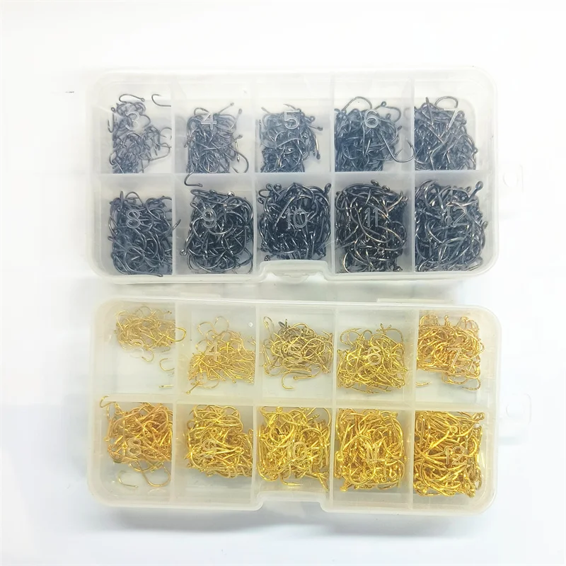 500 Шт. Круглые Рыболовные Крючки Из Высокоуглеродистой Стали Iseni Бренд Для Ловли