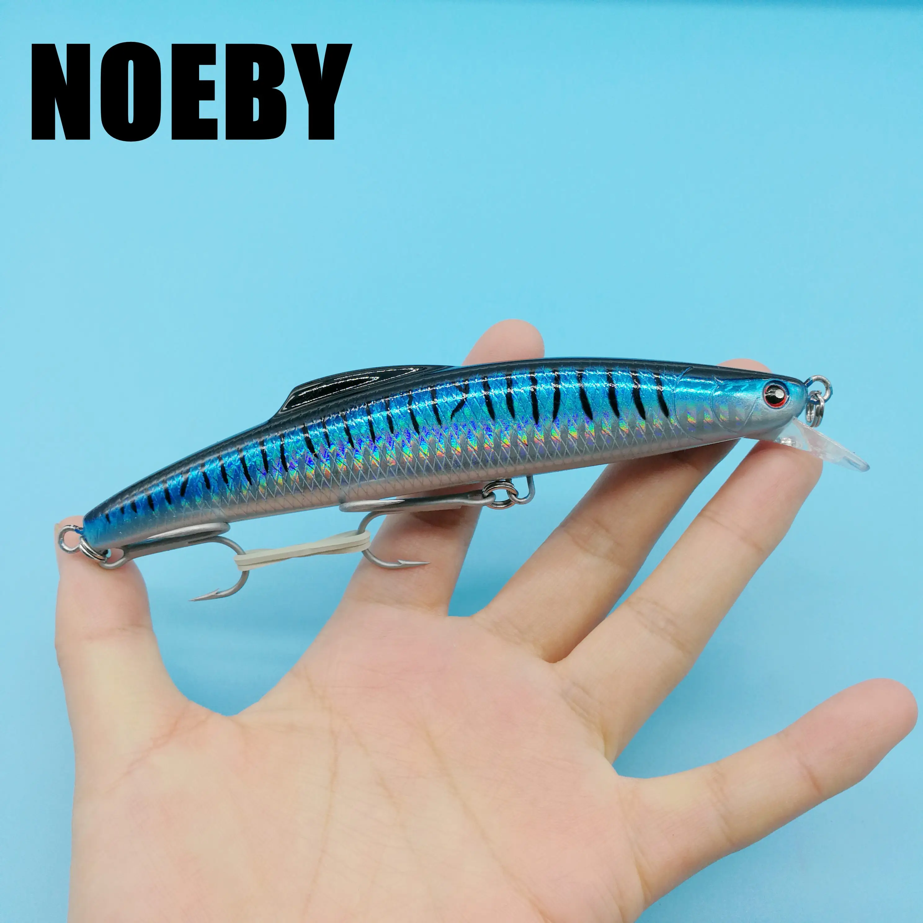 

NOEBY 5PCS/LOT Sinking Minnow Fishing Lure 32g/140mm Depth 0-1.8m Isca Artificil Bass Bait 3D eyes Fishing Tackle