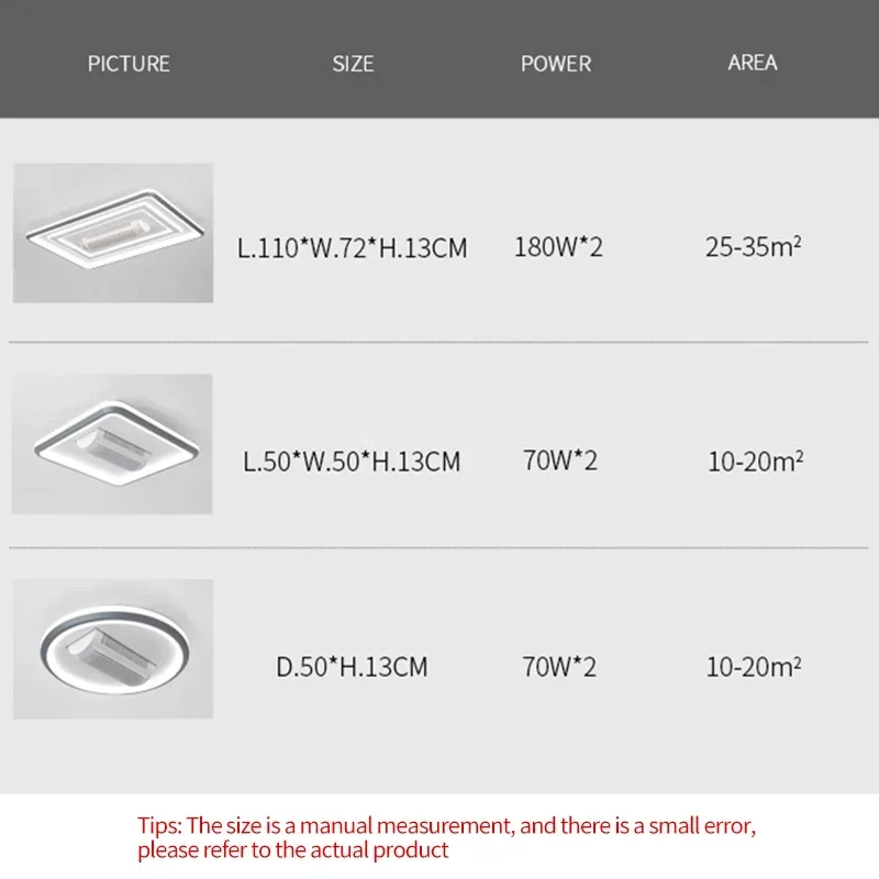 Ультратонкий безлопастный потолочный вентилятор с подсветкой и дистанционным