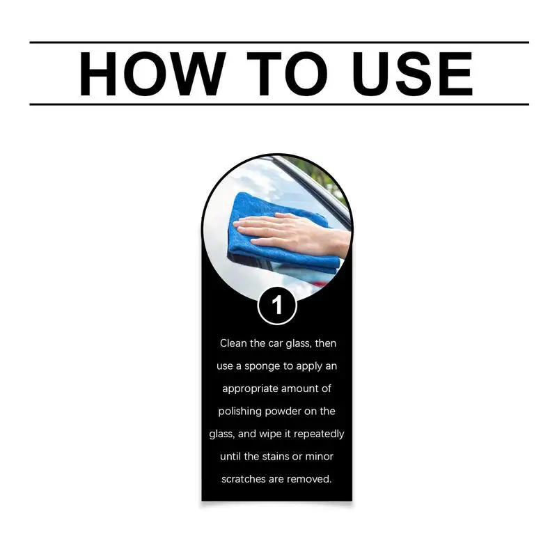 Полировальный порошок для удаления царапин на лобовом стекле 100 г