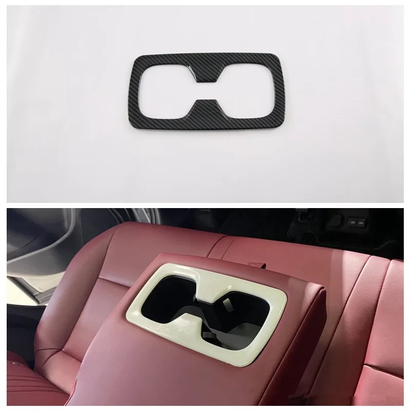 

Carbon Fiber ABS Car Rear Seat Water Cup Holder Cover Trim Sticker Accessories Fit for Lexus NX 2022