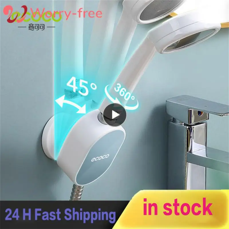 

Self-adhesive Shower Head Hanging Seat Universal Suction Cup Holder Adjustable Non-perforated Shower Bracket Wall Mount