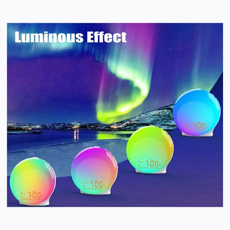 Естественный восход солнца и закат светильник красочная планшетофон с