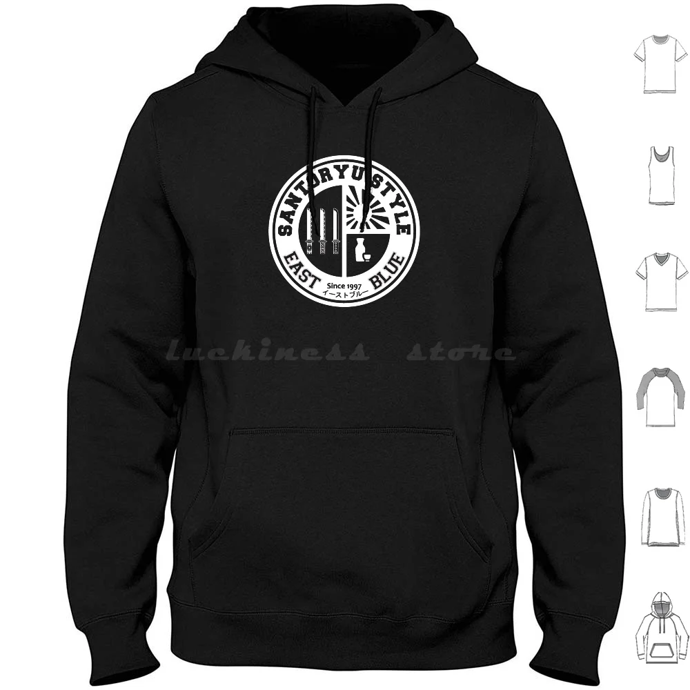 

Santoryu Style Hoodies Long Sleeve Zoro Roronoa Zoro Luffy Santoryu Nami Sanji Usopp Franky Chopper Robin Brook Jimbei