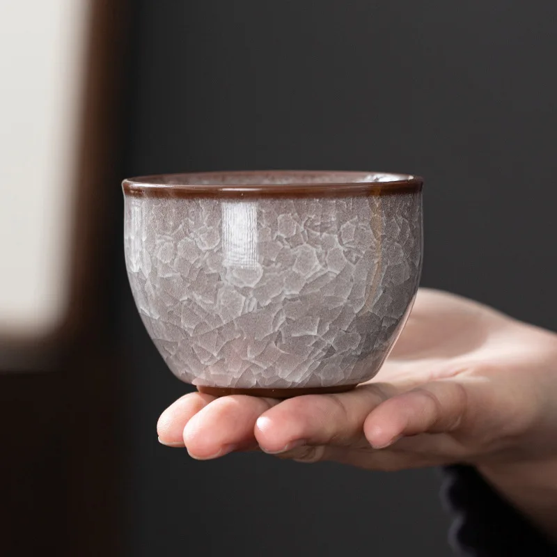 Винтажная многоцветная керамическая чайная чашка в японском стиле ретро ручная