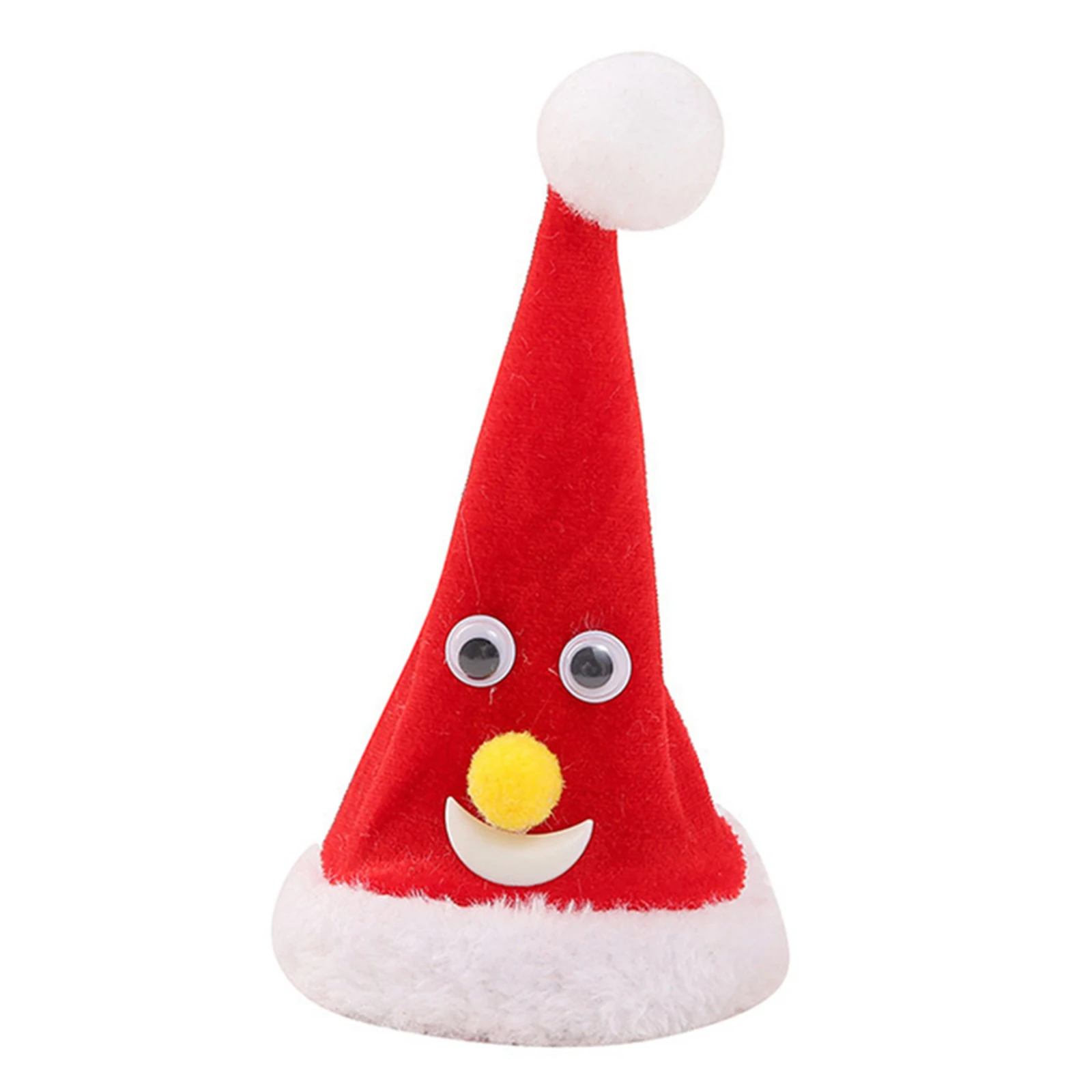 

Электрическая качели, шапка Санта-Клауса, Рождественская светодиодная подсветка, качели, шапка для вечеринки, дерево, инновационное украшение