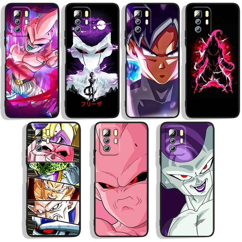 

The D-Dragon Balls Anime Phoen Case For Xiaomi Redmi Note 10 10S 10T 10ProMax 11 11S 11T 11E 12 Lite Pro Plus Black Cover Soft