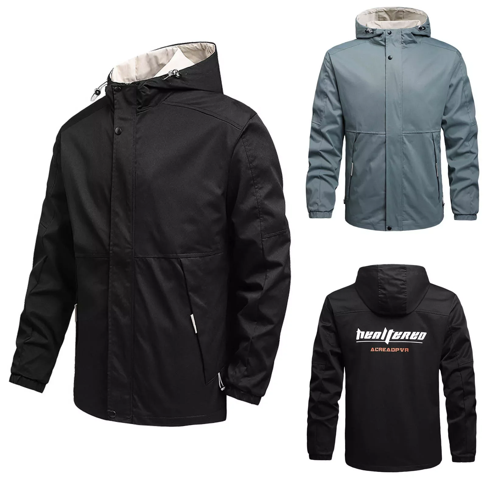 

NEW IN Mens Autumn And Winter Print Coat Simple Sports Zipper Button Coat Pocket Baseball Clothes Flying Jacket For Men Winter