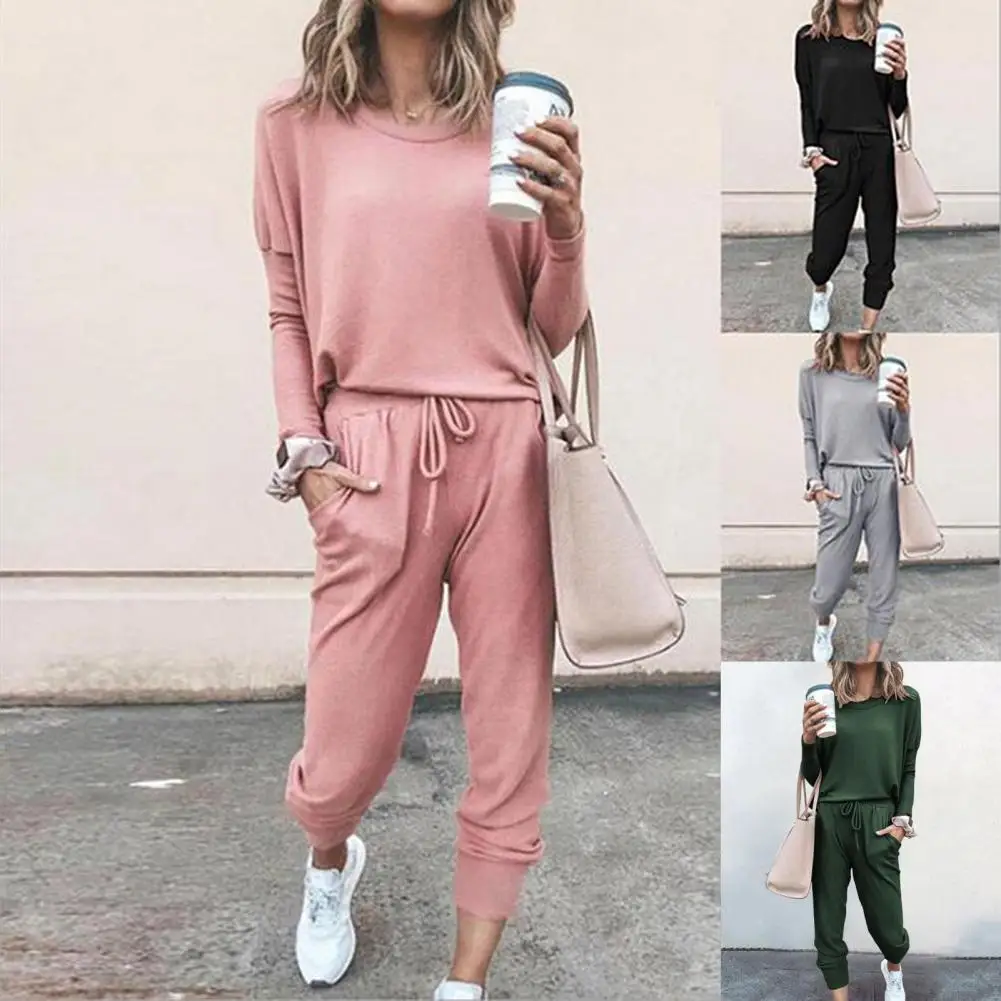 

2022 Autumn Casual Lounge Wear Women Tracksuit 2 Piece Set Loose Lounge Sets Ladies Sweat Suit Outfits Female