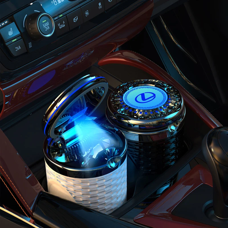 Автомобильная портативная пепельница с планкой из искусственного сплава для Lexus