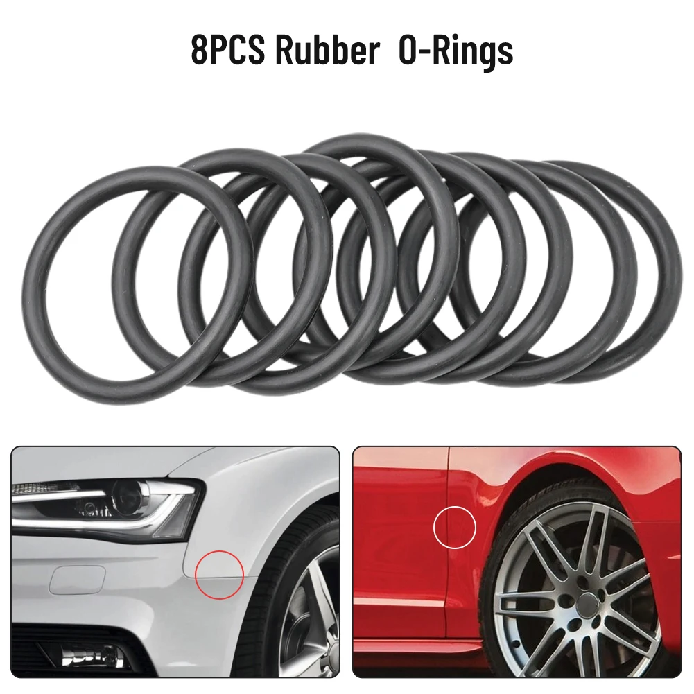 

8PCS Rubber O-Ring Car Truck Bumper Quick Release Fastener Replacement Kit Car Accessories Automotive Goods Not Fade Or Crack