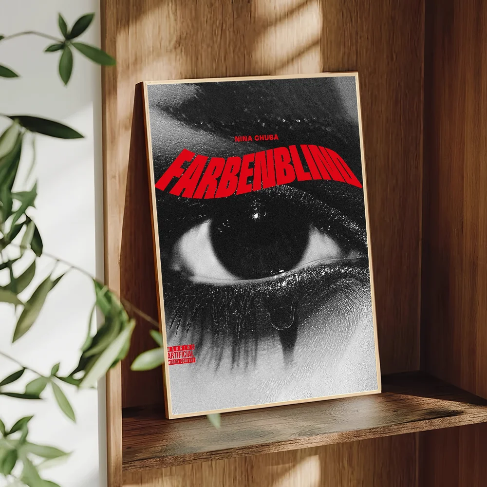 Плакат MINISO певица Нина Чуба Farbenblind EP