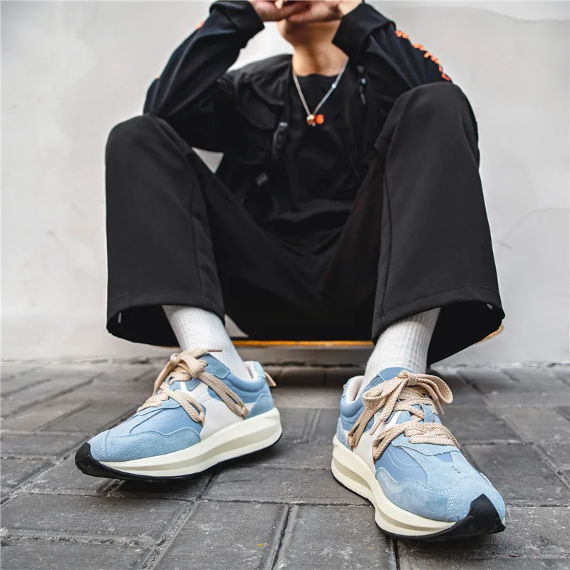 Mens Sneakers Shoes Lightweight Breathable Running Walking Male Footwear Soft Sole Lace-up Scarpe Uomo