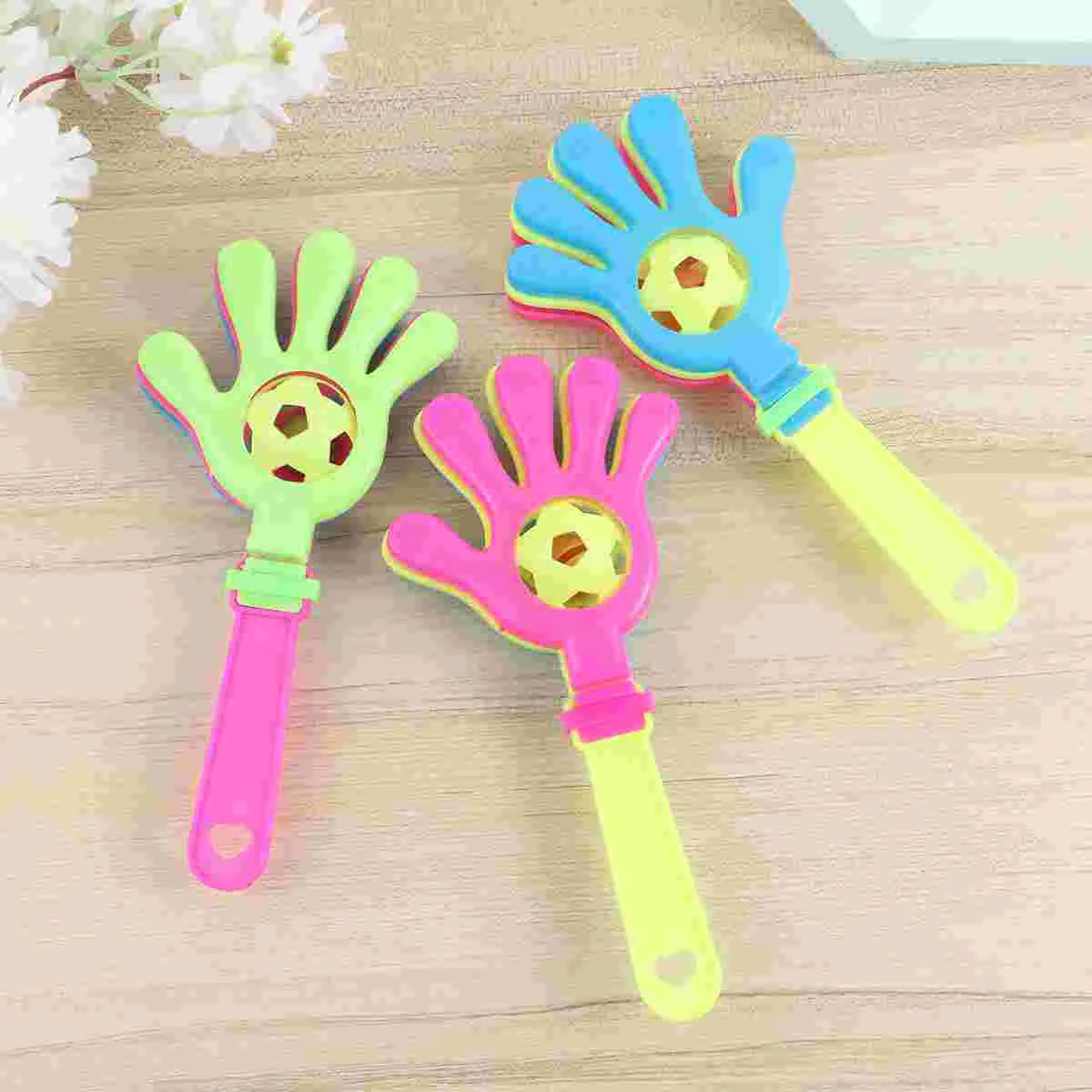 

3 Pcs Hand Clapper Toy Fun Party Favors Kid Toys Cheering Props Party Favor Toy Kids The Bell Plastic Applause Maker
