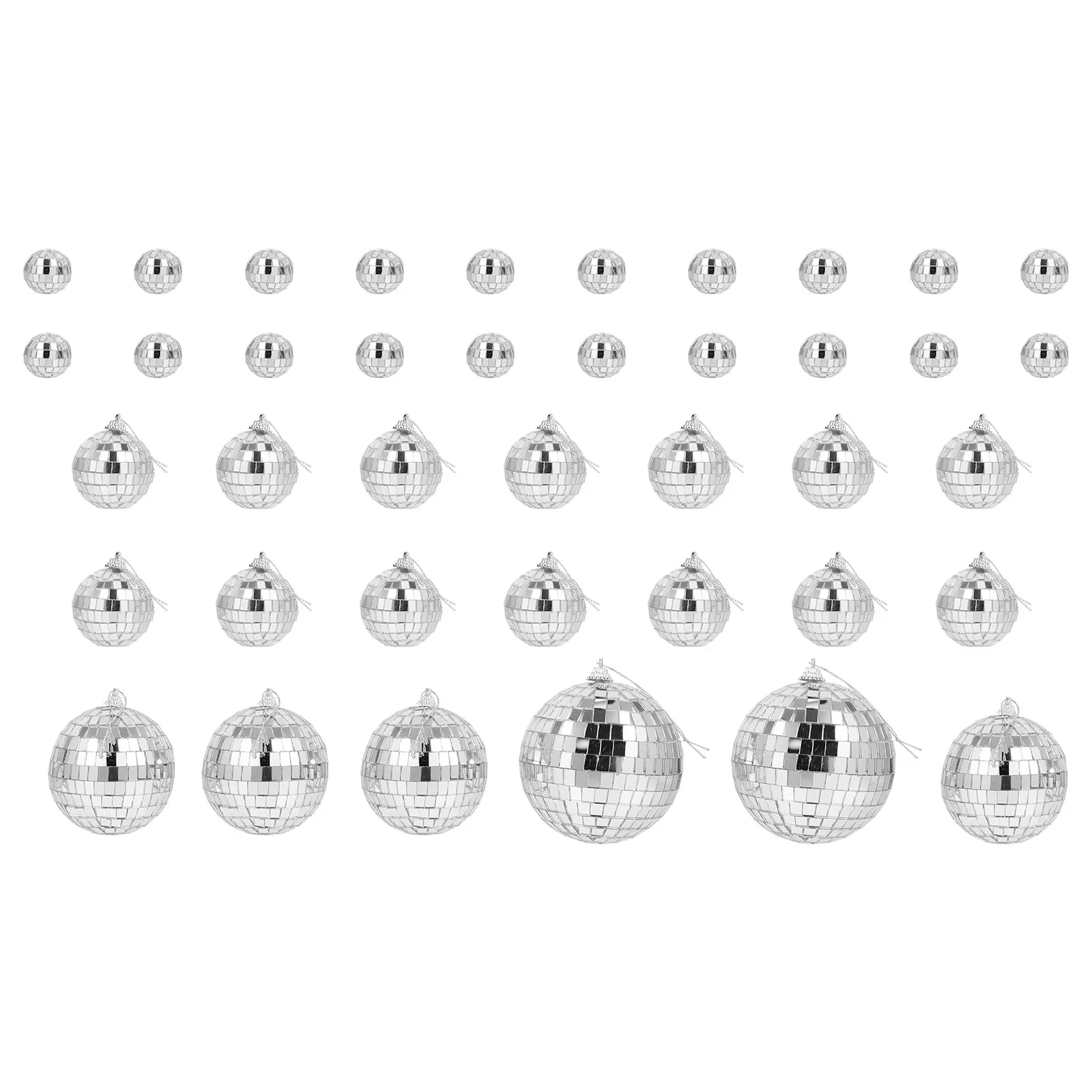 

Disco Mirror Hanging Party Decoration Reflectivemini Cakeornaments Props Light Ornament Decorations Ceilingtopper Tree Glitter