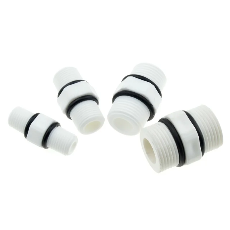 

Plastic Nylon BSP Male Thread Equal Hex Nipple Union Pipe Coupling Fitting Connector Coupler For Water Oil