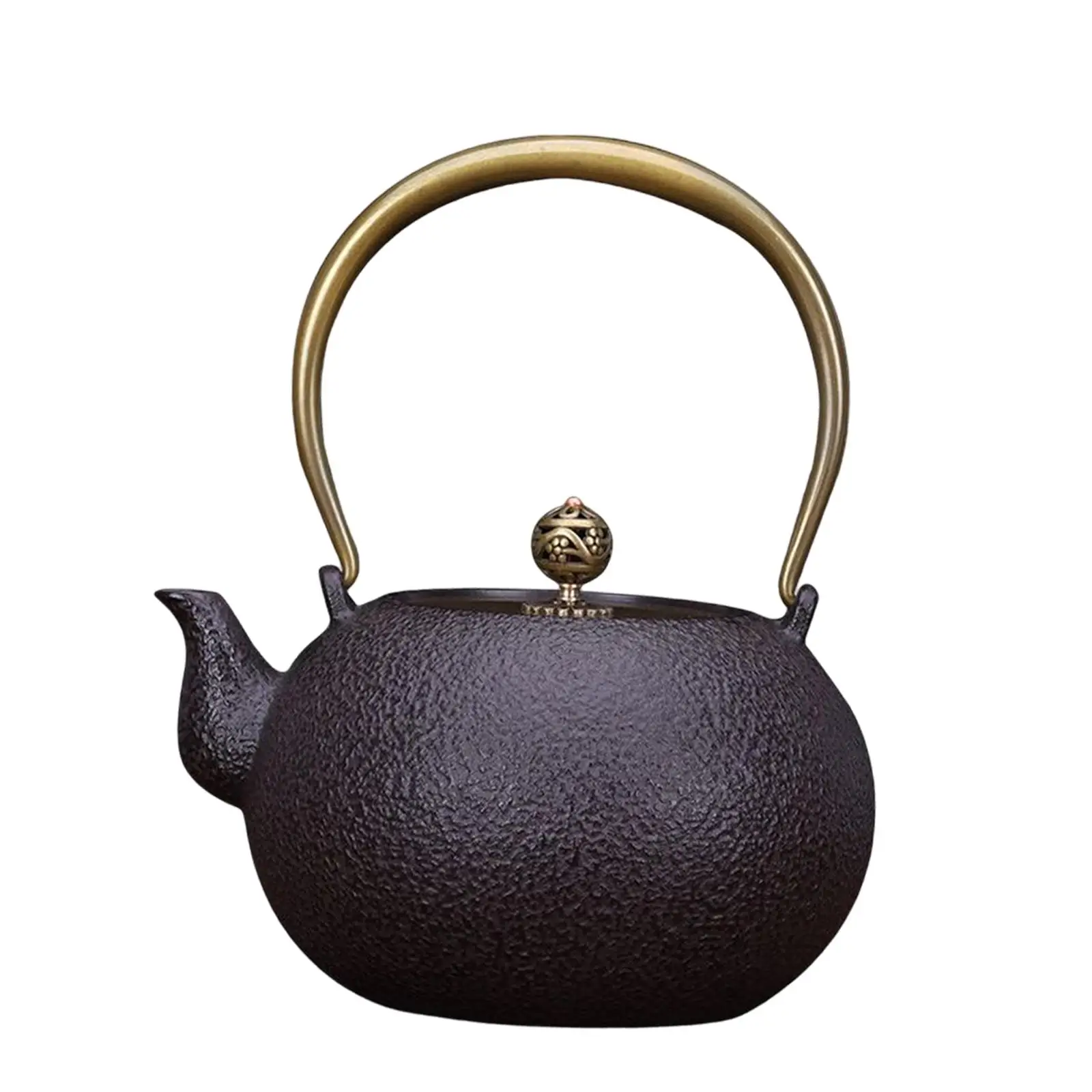 

Iron Teapot Japanese Style Decoration Exquisite Anti Scalding Handle Heating Evenly for All Stovetop Living Room kitchen