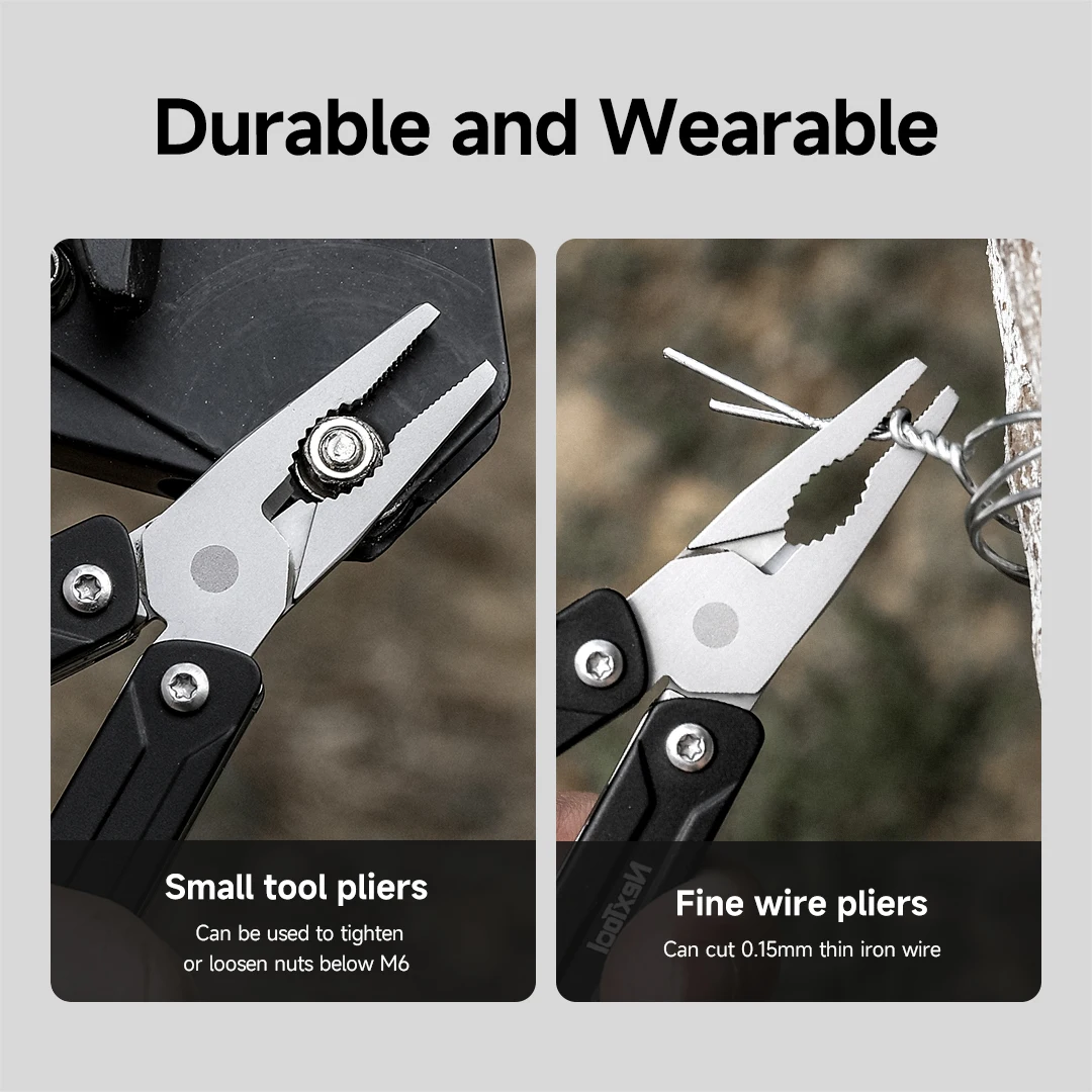 Многофункциональный инструмент NexTool Mini Sailor Pliers Lite 10-в-1: складные ножницы, брелок, портативный инструмент для путешествий, карманный EDC-инструмент для активного отдыха (art.: 3920dcad5ce18) - 3920dcad5ce18