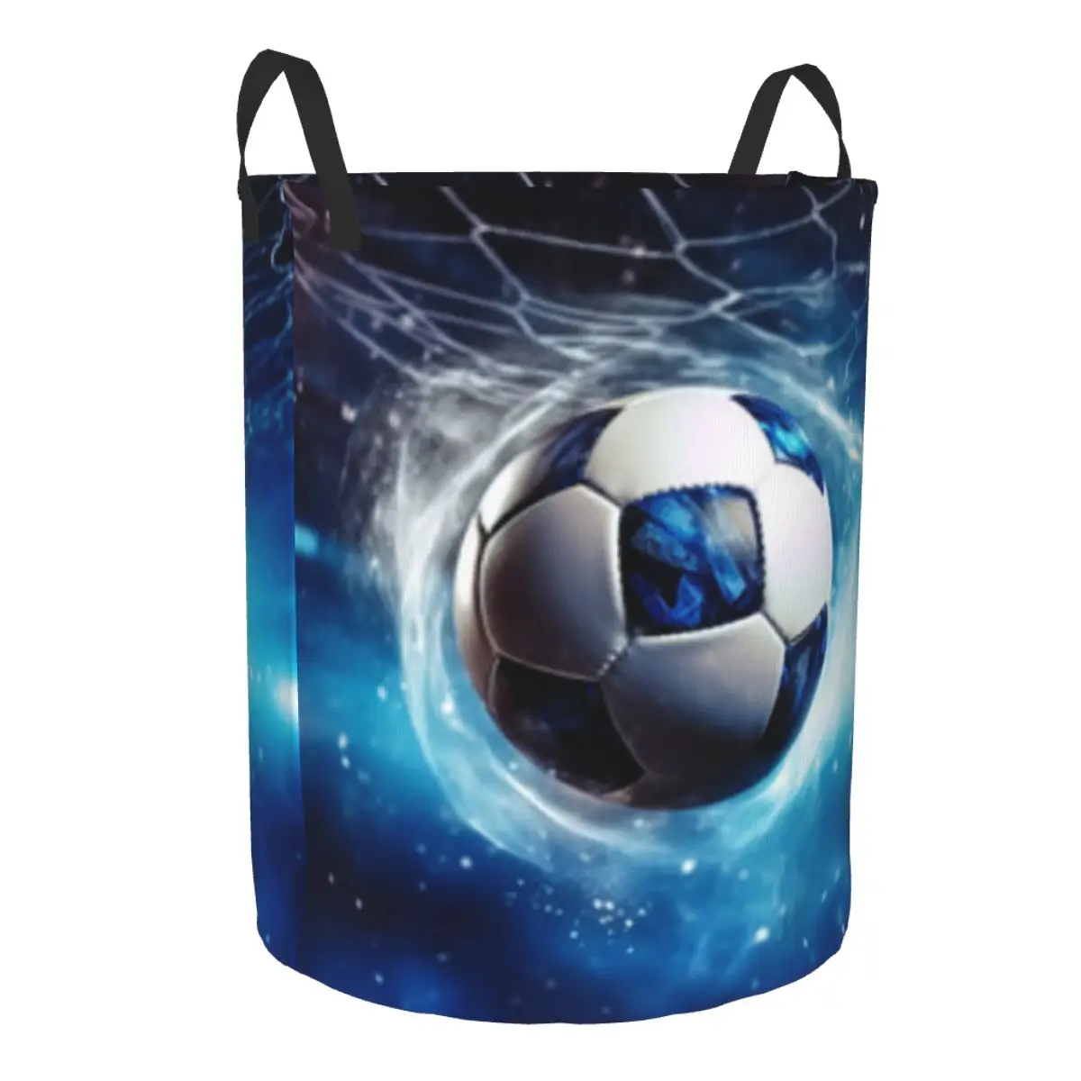 Складная корзина для грязной одежды футбольный мяч с сеткой хранения детей и