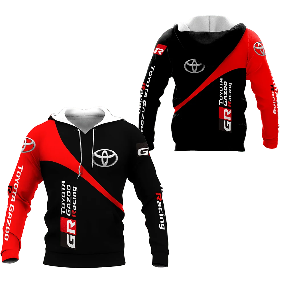 

Men's Hoodie 2021 Toyota Motor Logo 3D Printing Casual Hip Hop Harajuku Color Hoodie Jacket