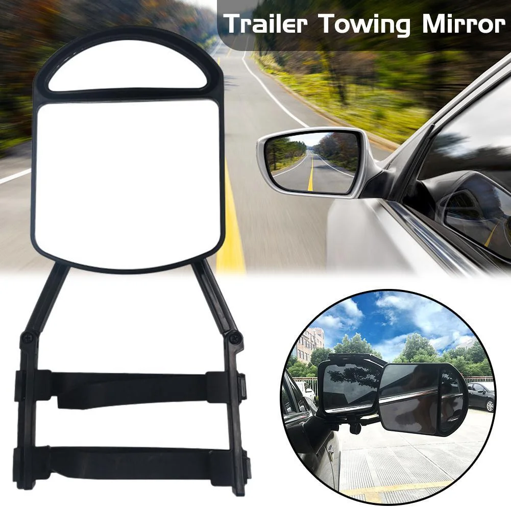 

Universal Car Towing Mirror Adjustable Towing Dual Mirror Clip-on Trailer Wing Mirror Extension for Car Truck Trailer