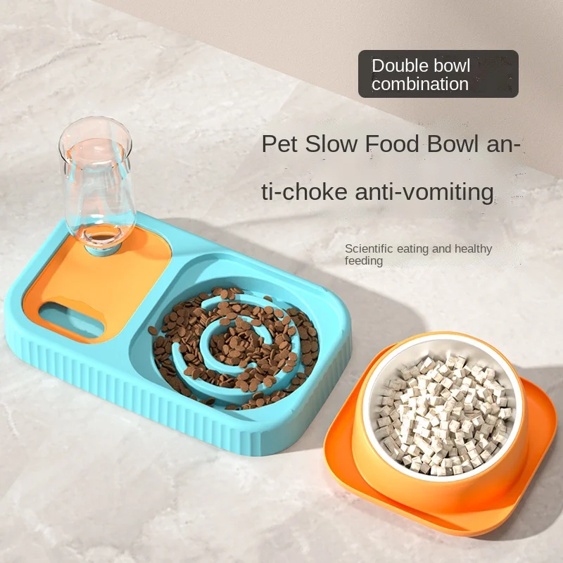 

Cat Feeding Bowl Automatic Waterr Double Bowls Plates And Bowls Cat Accessories Dog Bowl Pet Supplies