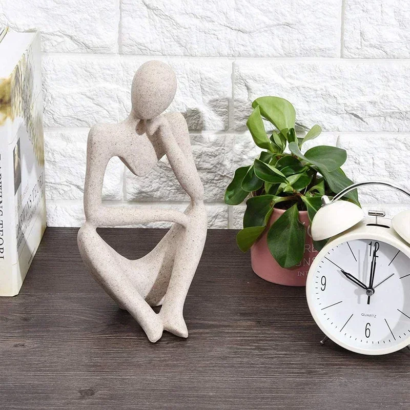 Скандинавская абстрактная статуя истотчика из смолы креативное украшение для