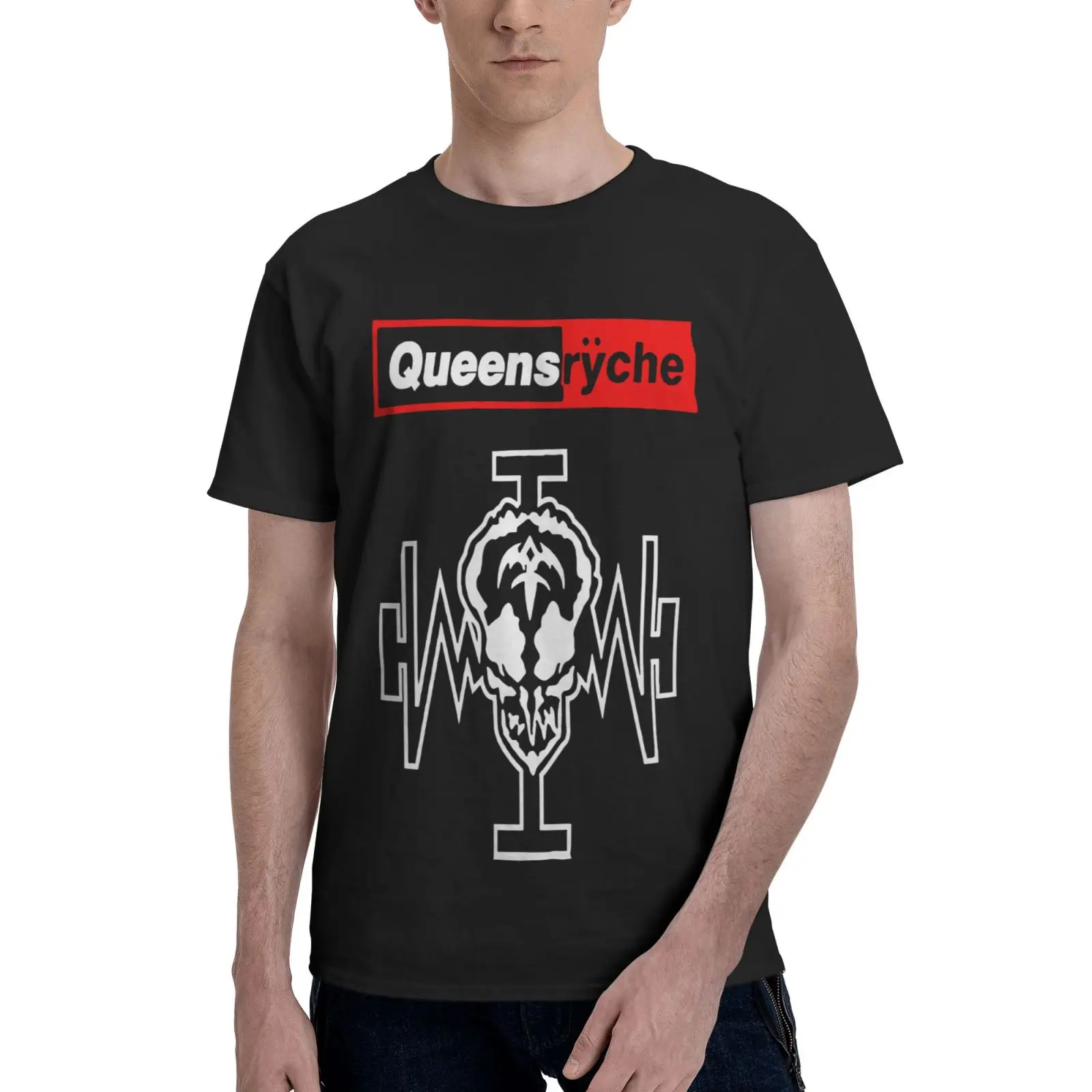 

Футболка женская/мужская оверсайз с логотипом Queensryche Fury