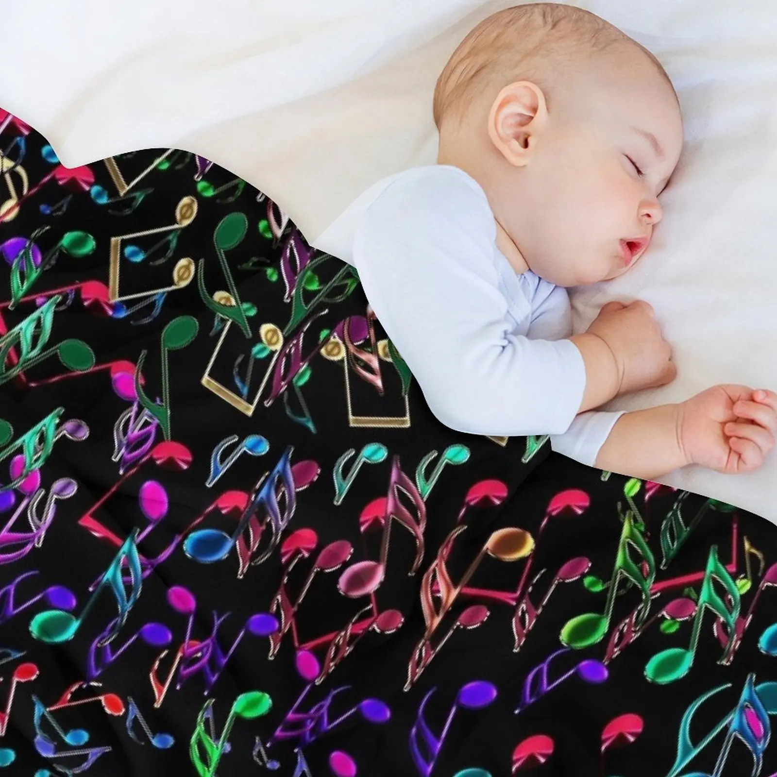 Темные и хаотические музыкальные ноты диванные одеяла для дивана тонкие