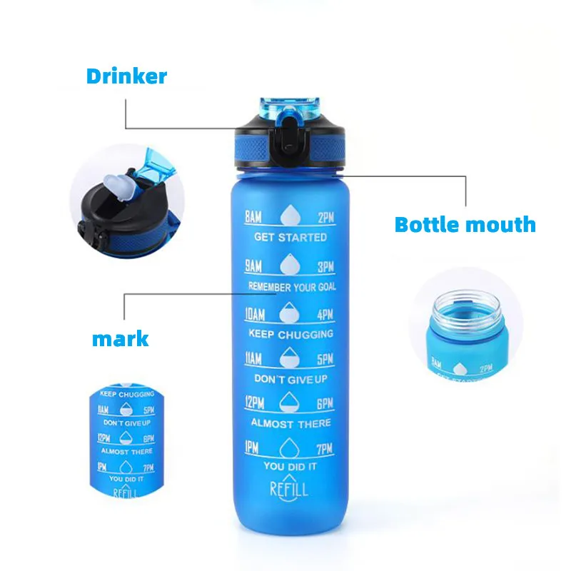 Пластиковая чашка с постепенным изменением цвета 1 л