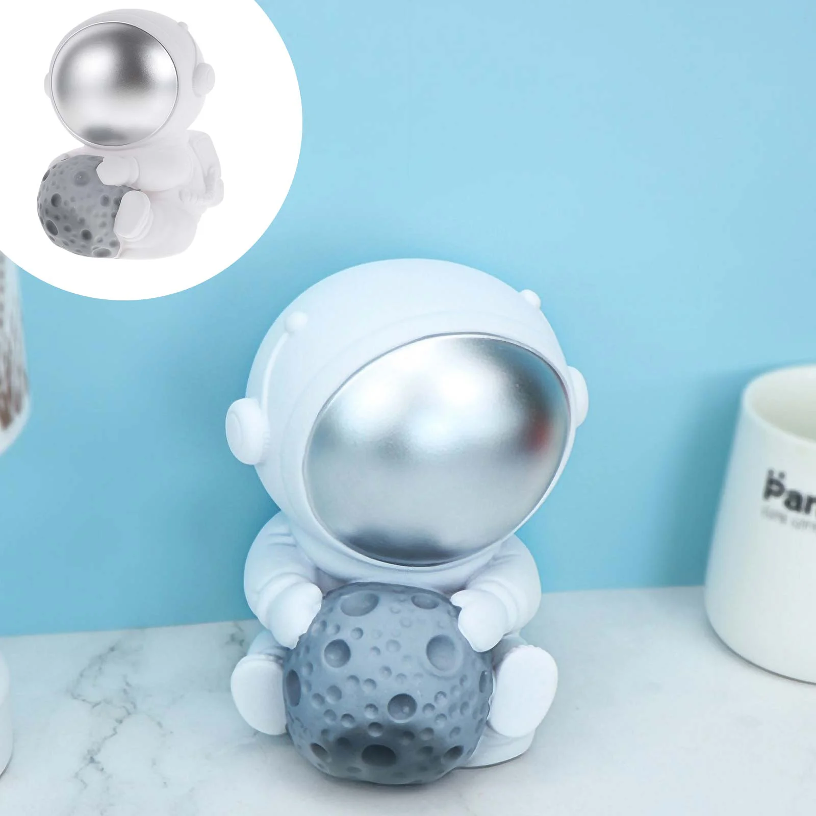 

Bank Piggy Money Savingastronaut Spaceman Box Kids Jar Decorative Sculpture Household Banks Children Home S Shaped Pot Figurine