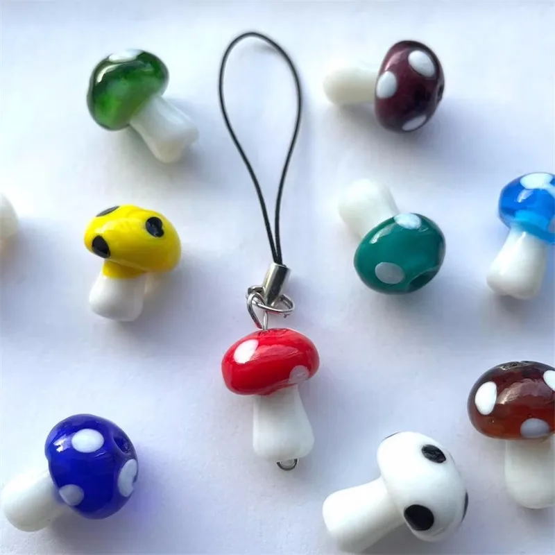 

Mushroom Phone Charm phone charm strap, clear phone charm, gifts to her, mobile phone charm,
