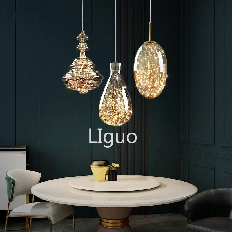 Mantianxing светодиодная стеклянная люстра для ресторана гостиной бара крыльца