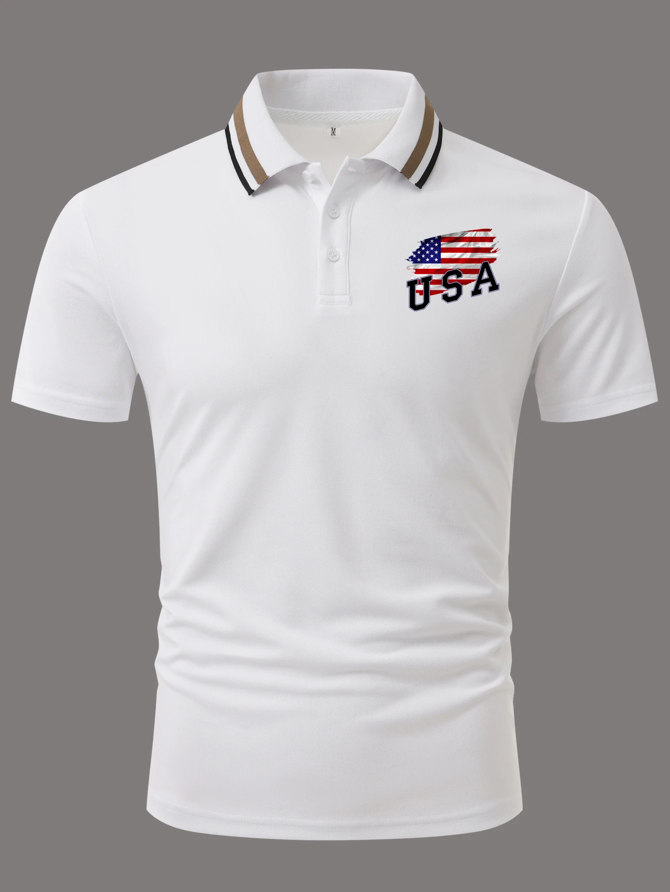 Toqucl Мужская Рубашка-поло Летняя Повседневная Хлопковая Рубашка Для Гольфа С