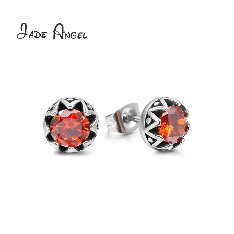 

Женские серьги из нержавеющей стали, с круглым кубическим цирконием, 8,5 мм