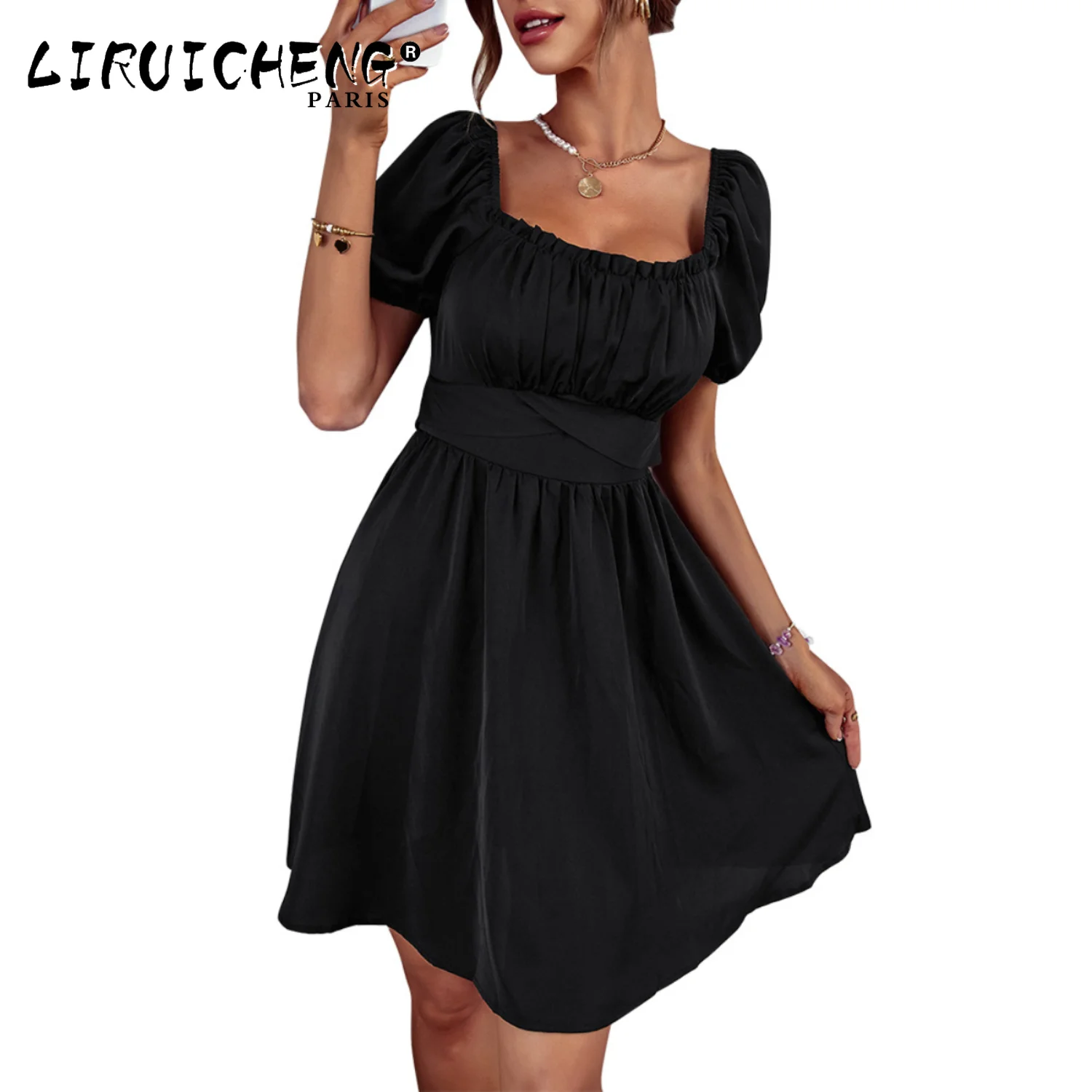 

2023 Women's Wear Fashion French Sexy Summer Romantic Dress