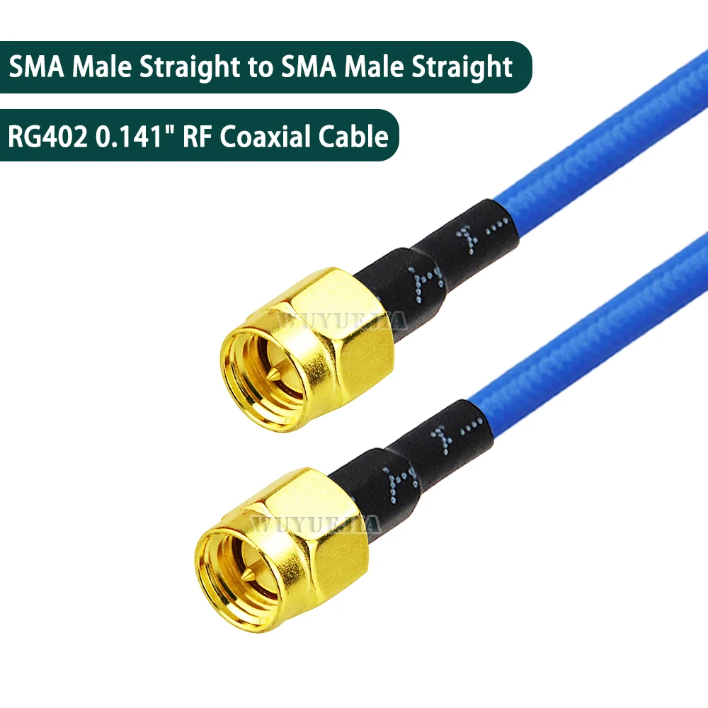 

15CM~8M SMA Male to SMA Male Connector RG402 0.141" RF Coaxial Cable SMA Type Straight/Right Angle High Frequency Test Cable