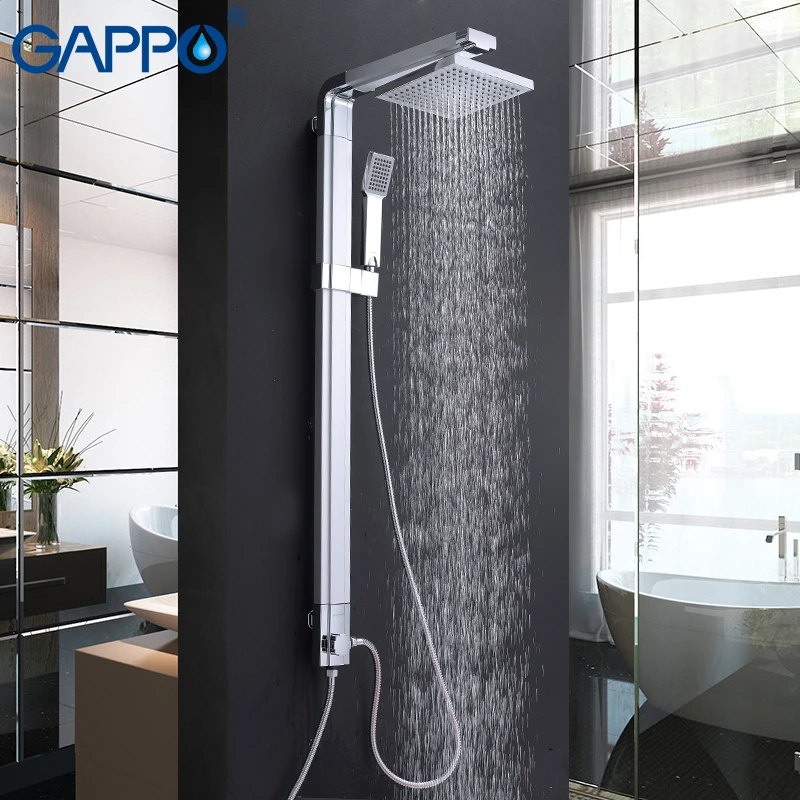 GAPPO смесители для душа ванной комнаты Душевая система настенный смеситель с