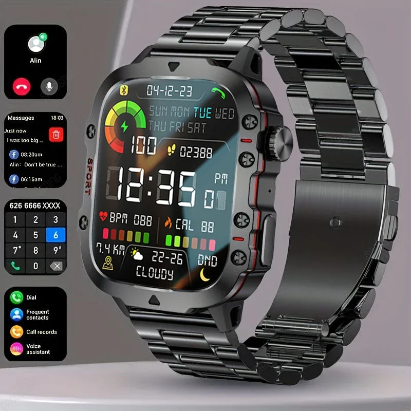 Прочные Военные Спортивные Смарт-часы с GPS мужские водонепроницаемые уличные