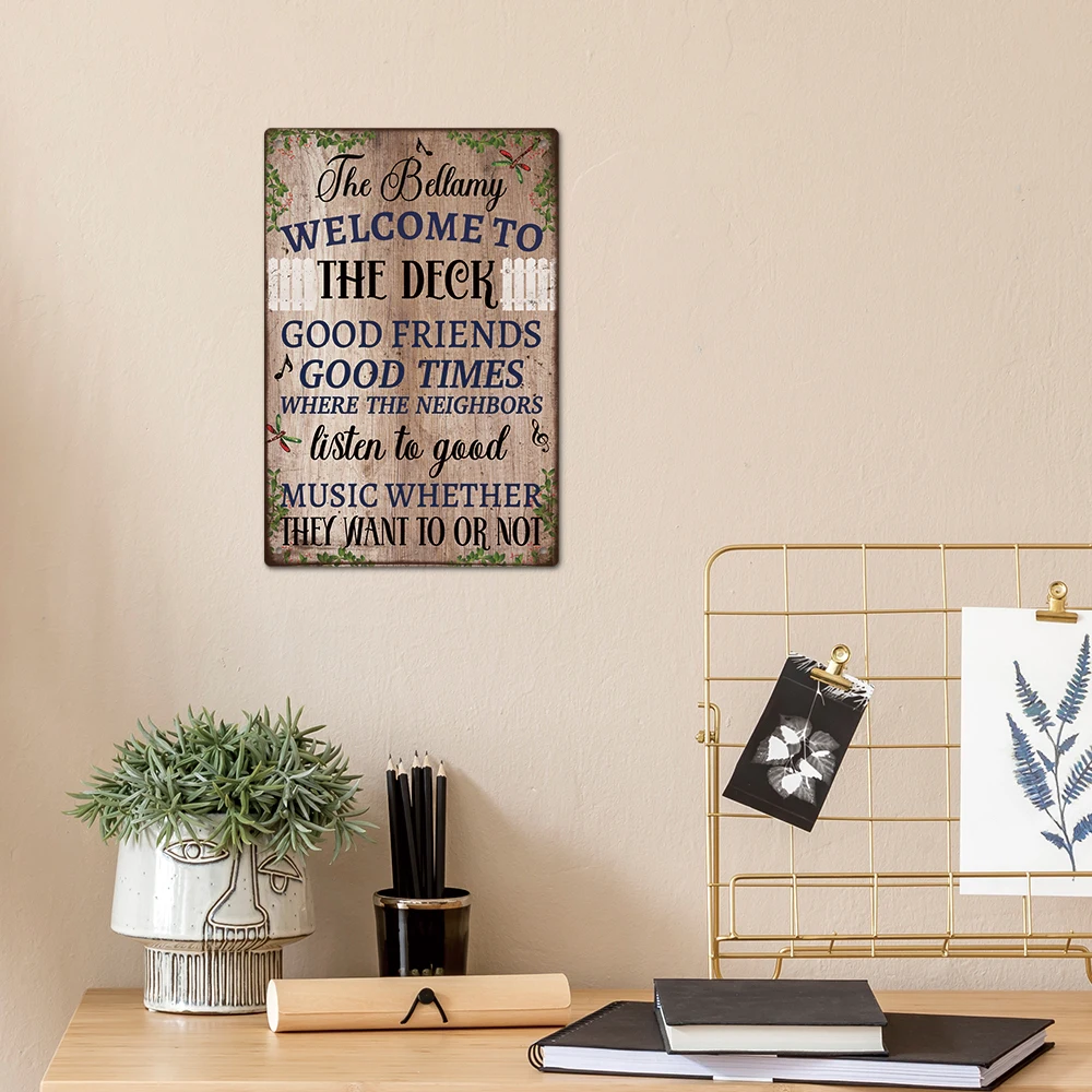 Украшение Putuo Decor 1 шт. добро пожаловать на колоду персонализированное украшение