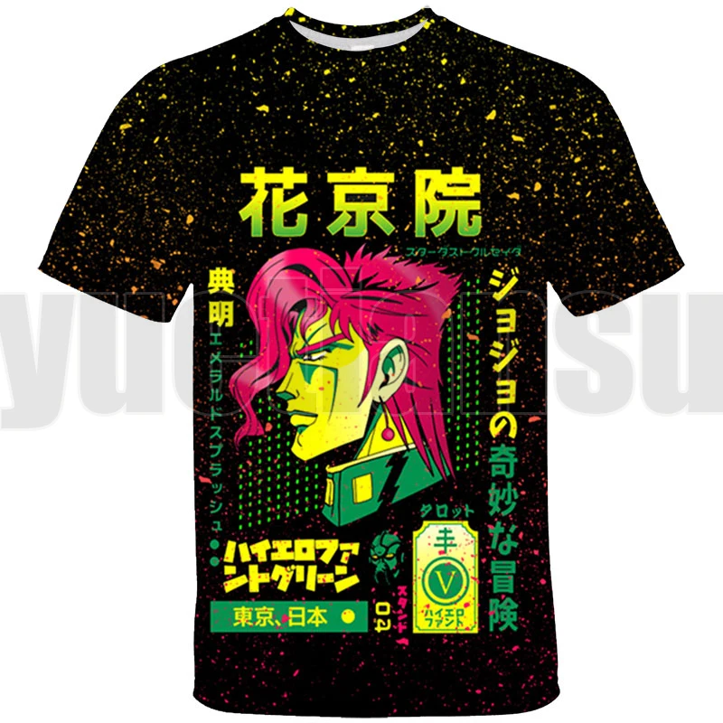 

2022 Kawaii Anime JoJo Bizarre Adventure 3D T-shirt Kujo Jotaro Manga Oversized Sweatshirt Merch Men Cartoon Graphic T Shirts