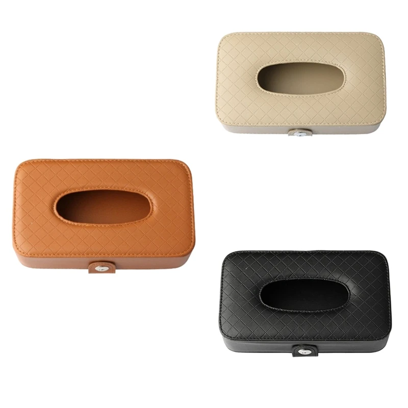 

Кожаная Коробка для салфеток, подвесной солнцезащитный козырек, подвесной солнцезащитный козырек, коробка для салфеток для автомобиля