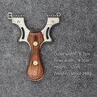 Рогатка для рогатки из нержавеющей стали, Рогатка из плоской кожи с твердой древесиной и высокой точностью для навыков стрельбы и охоты