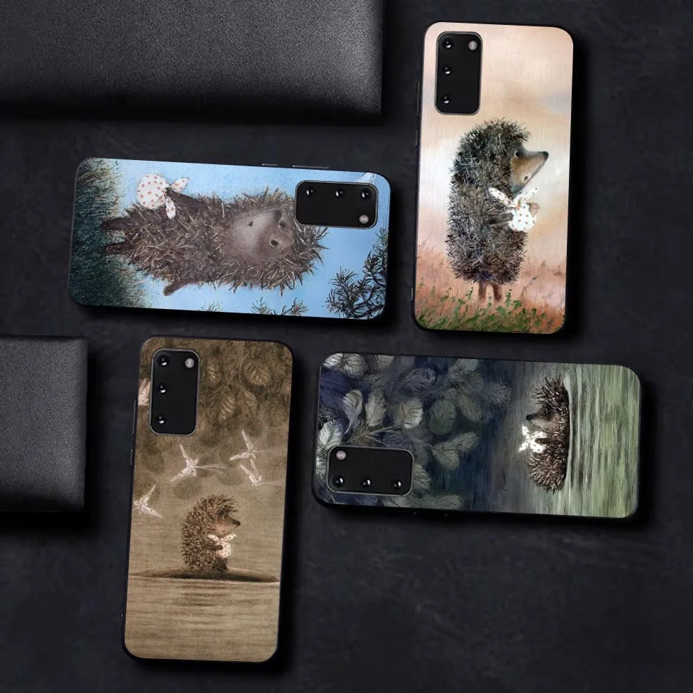 

Bright Hedgehog In The Fog Phone Case For Samsung S 9 10 20 21 22 23 30 23plus lite Ultra FE S10lite Fundas