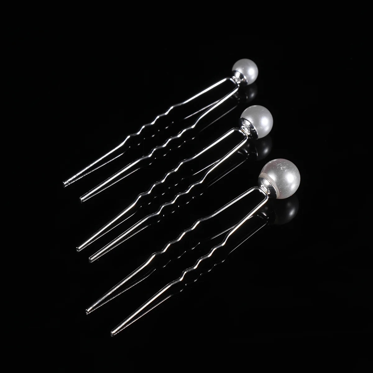 

Hair Pearl Wedding Bridal U Pin Accessoriesbun Headpiece Headdress Bobby Beads Clips Hairpin Shape Clip Crystal Rhinestone