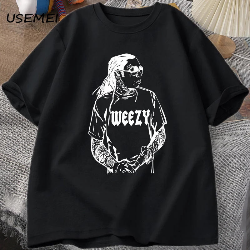 

Hello MF Hey Hi How Ya Durrn T Shirt Lil Wayne Weezy T-shirt Hip Hop Rapper Tees Men Women Cotton Streetwear Graphic T Shirts