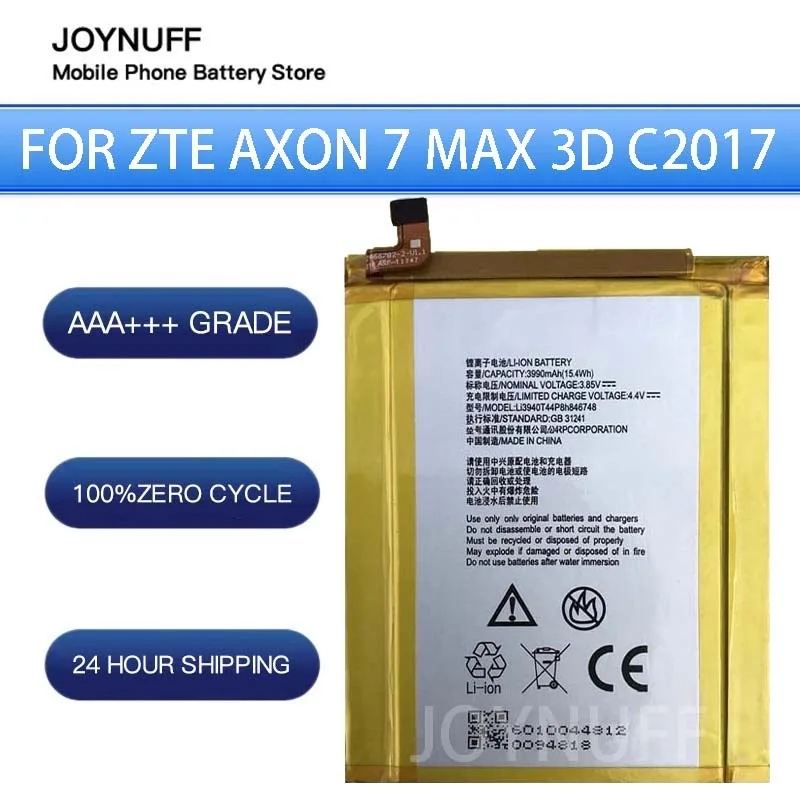 

New Battery High Quality 0 Cycles Compatible LI3940T44P8H846748 For ZTE Axon 7 Max 3D C2017 N9560 MAX XL Replacement Lithium+kit