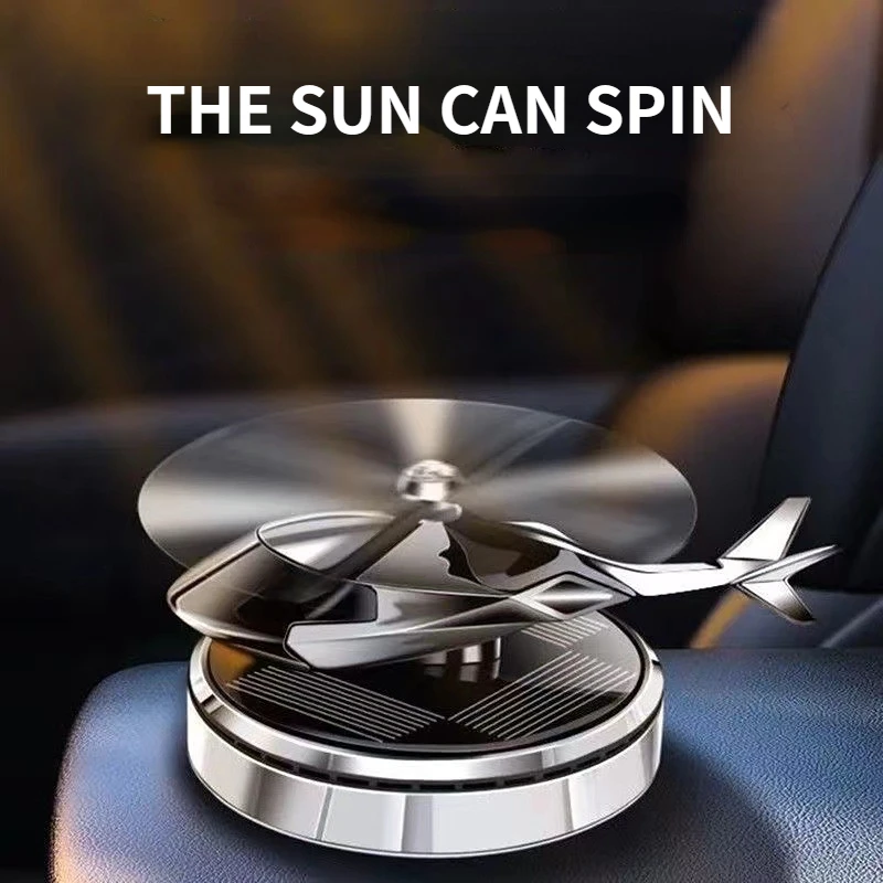 

With Sunshine, You Can Rotate The Helicopter, Solar Energy, Car Mounted Fragrance, Rotating Aircraft, Car, Perfume Accessories